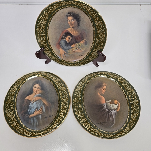 Pickard "Precious Moments" by Irene Spencer Decorative Plates Of 3 Vintage W Box - Picture 1 of 16